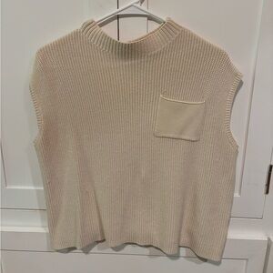 Beige Sweater Vest